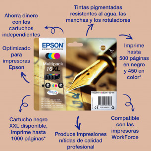 Tinta Epson 16XL T1631...