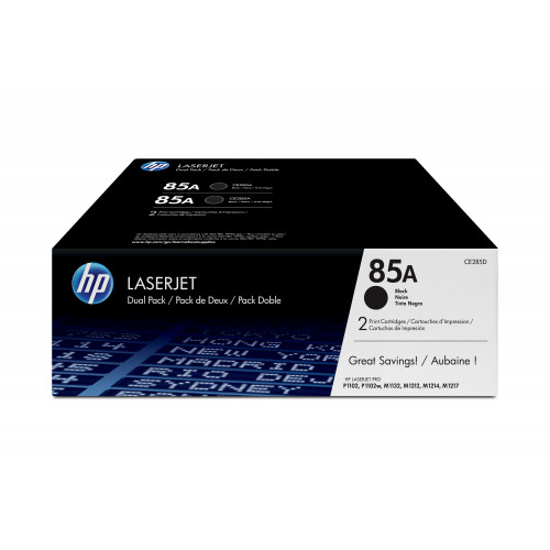 Toner HP LaserJet 85A Pack 2 Negro...