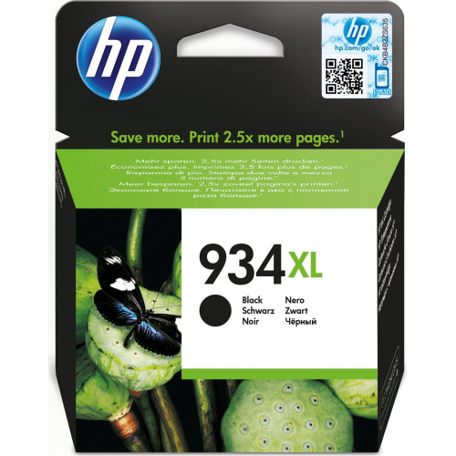 Tinta HP 934XL Negro 25.5ml 1000...