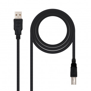 Nanocable USB-A/M a USB-B/M...