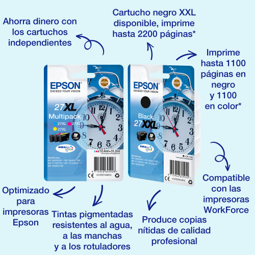 Tinta Epson 27XL T2713 Magenta 10.7ml...