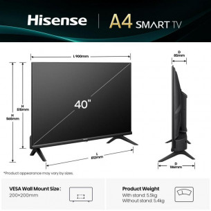 TV Hisense 40" DLED FHD... 2