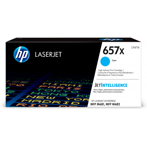 Tóner HP LaserJet 657X Cian 23000...