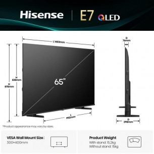 Televisor Hisense E7Q 65"... 2
