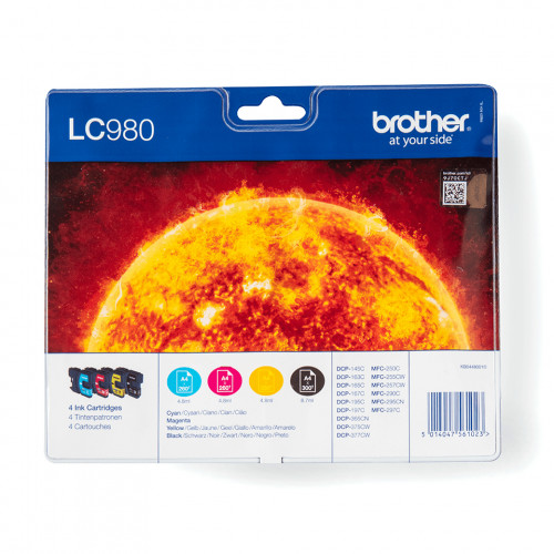 Tinta Brother Pack Negro/Tricolor...