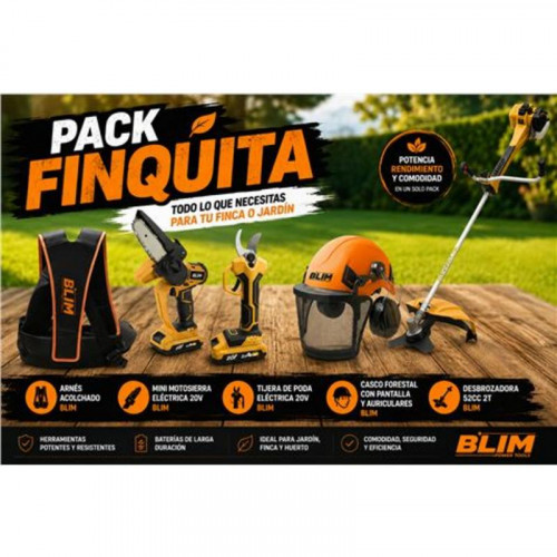 Pack Finca Blim: Desbrozadora, Casco,...