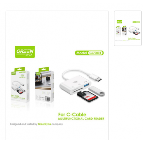 Lector de Tarjeta GreenLyca Micro SD...