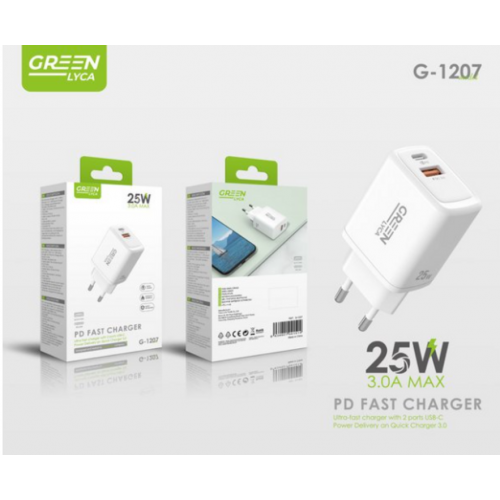 Cargador Ultra Rápido Green Lyca PD...