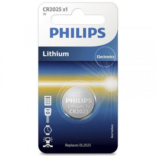 Pila de Litio Philips CR2025/01B 3V...