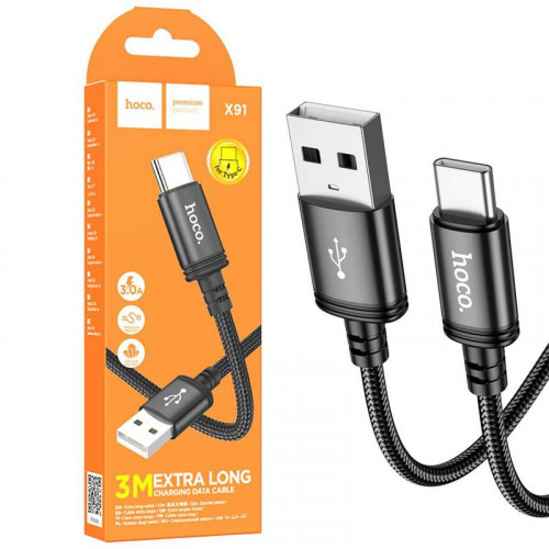 Cable USB a USB-C Hoco X91 3 Metros...