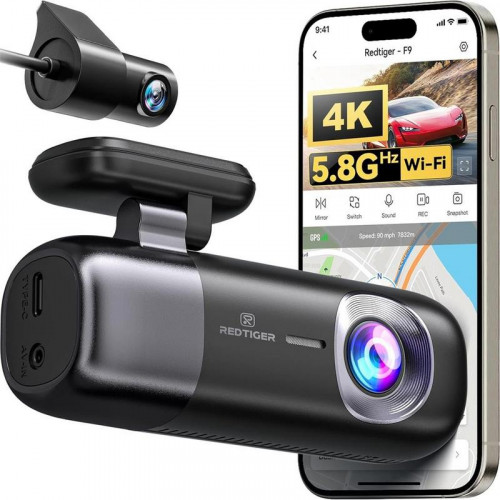Cámara de Coche Redtiger F9 Dual 4K...