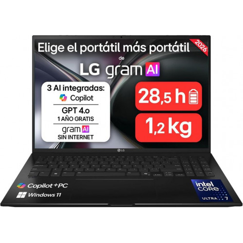Portátil LG Gram Intel Core Ultra...