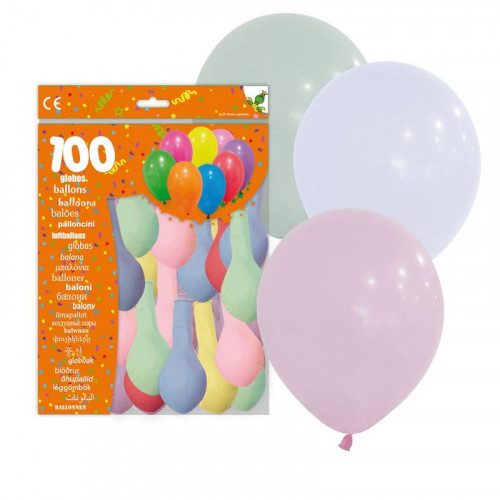 Bolsa de 100 Globos Surtidos Pastel...