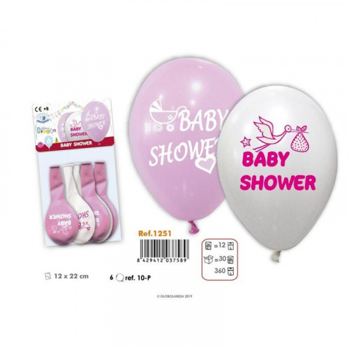 Bolsa de 6 Globos para Baby Shower de...