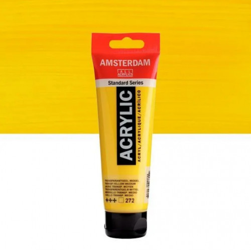 Acrílico 120 ml Amarillo Transparente...