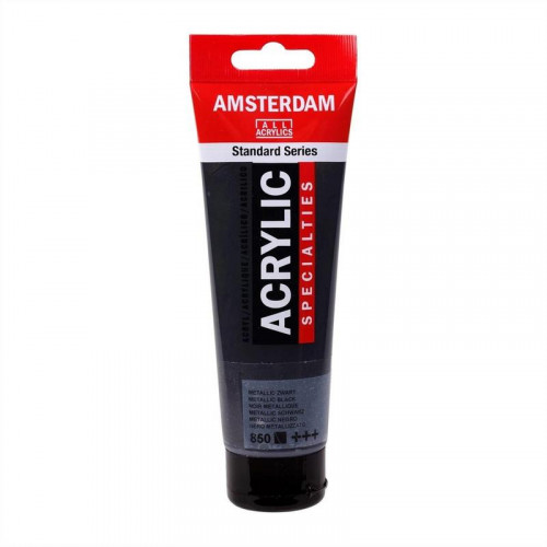 Pintura Acrílica 120 ml Negro Metálico