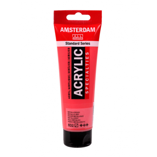 Pintura Acrílica 120 ml Rojo Metálico
