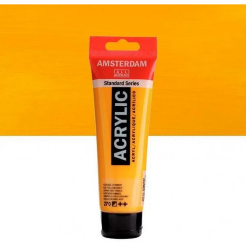 Pintura Acrílica 120 ml Amarillo Oscuro
