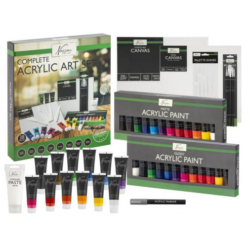 Set de Pintura Acrílica de 38 Piezas