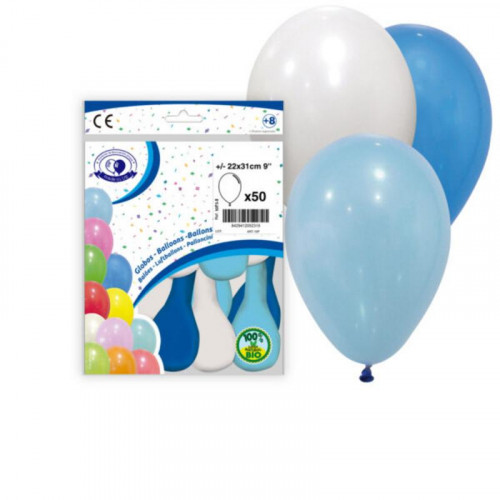 Bolsa de 50 Globos Surtidos Celeste,...