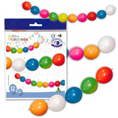 Bolsa de 12 Globos con Guirnalda