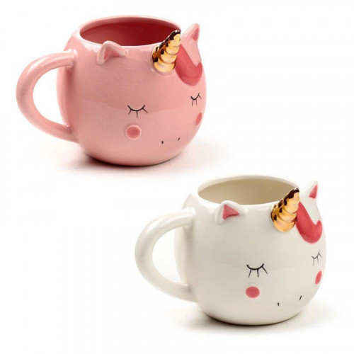 Taza de Cerámica 3D Diseño Unicornio