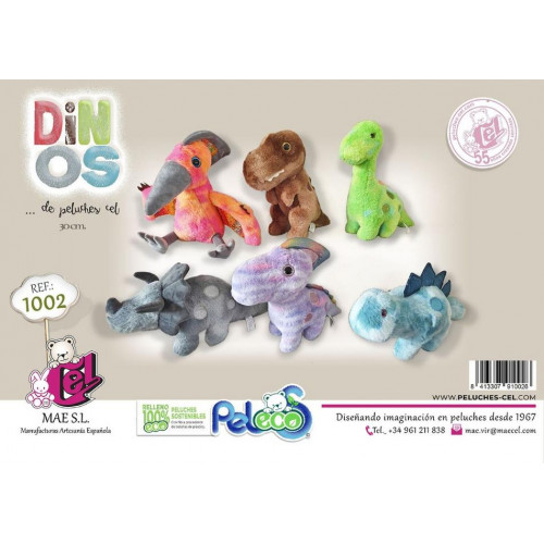 Peluches de Dinosaurios Surtidos