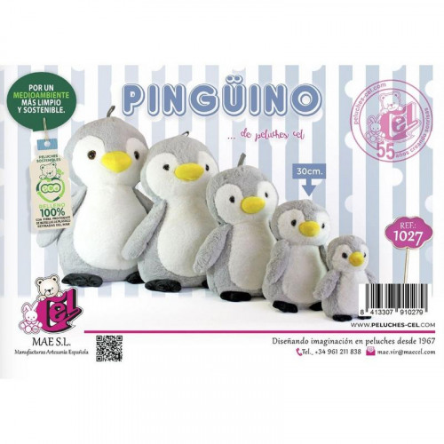 Peluches y Cojines Pingüino Marco 30 cm
