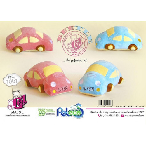Peluche Beetle en dos colores