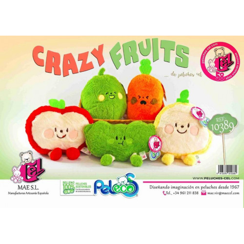 Peluches Crazy Fruits Surtidos