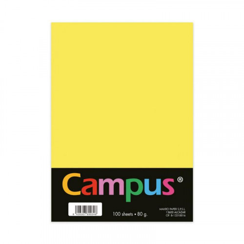 Papel A4 de 80 g/m² 100 Hojas Amarillo