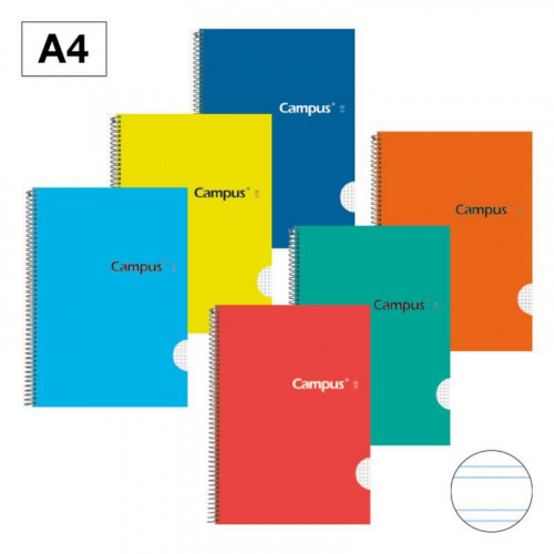 Bloc Espiral Campus A4 Tapa Dura 80...