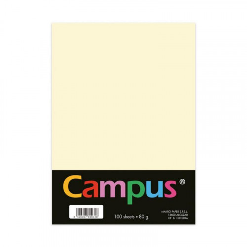 Papel A4 de 80 g/m² Color Crema 100...