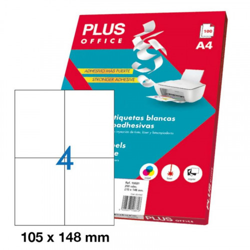 Etiquetas Adhesivas A4 105x148 mm 10687