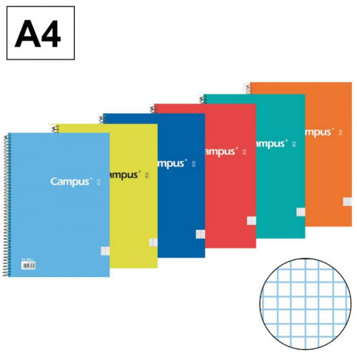 Bloc Espiral Campus A4 Tapa Dura 80...