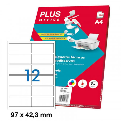 Etiquetas Adhesivas Plus Office...