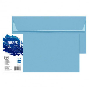 Sobre Plus 110x220 mm Azul...