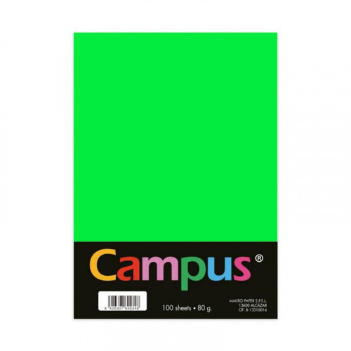 Papel A4 80 g/m² 100 Hojas Verde Neón