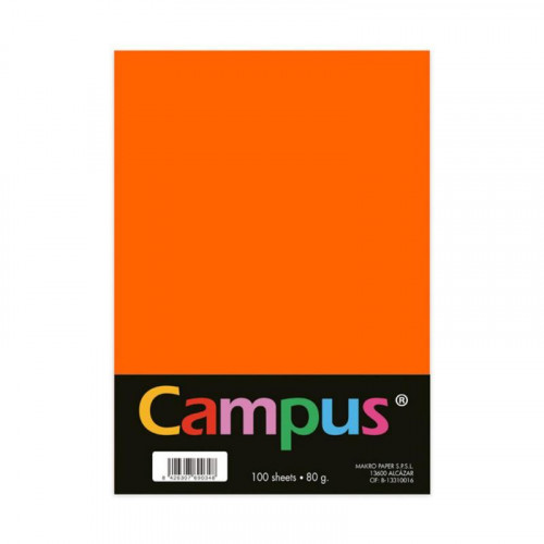 Papel A4 80g/m² 100 Hoja Naranja...