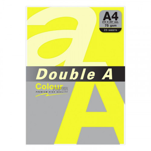 Papel Double A A4 75 g/m² 25 Hojas...