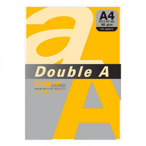 Papel Double A A4 80 g 25 Hojas Oro