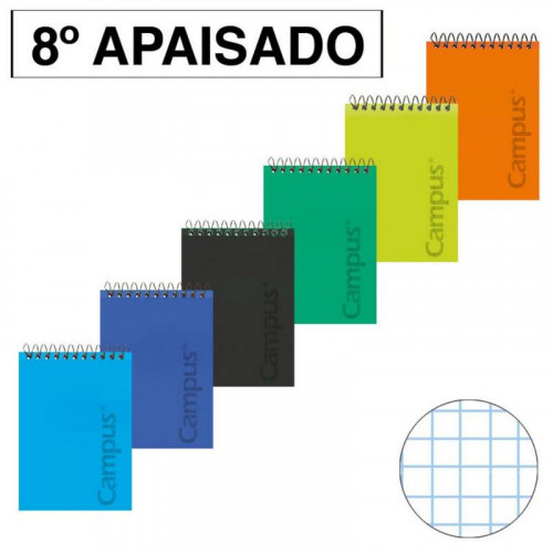 Bloc espiral de octavo apaisado con...