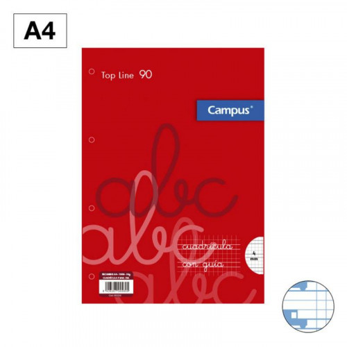 Recambio A4 100 Hojas 90g 4 Taladros...