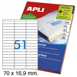 Etiquetas adhesivas Apli A4...