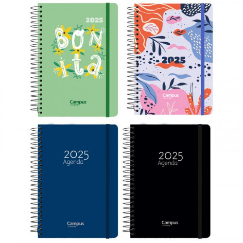 Agenda Anual 2025 Formato A5 con Tapa...
