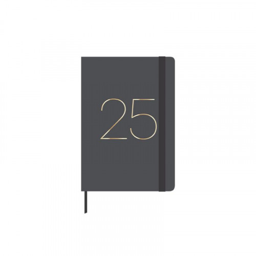 Agenda Anual 2025 A6 Gris
