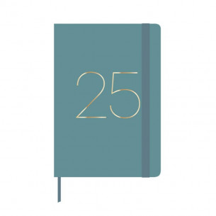 Agenda Anual 2025 A5 Turquesa