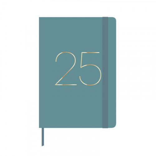 Agenda Anual 2025 A5 Turquesa
