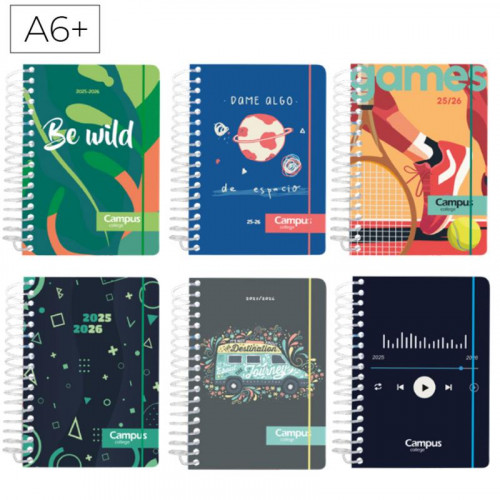 Agenda Escolar 2025 Campus A6 con...
