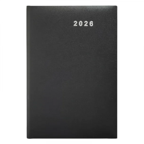 Agenda 2026 150x210 mm PVC Basic Negro